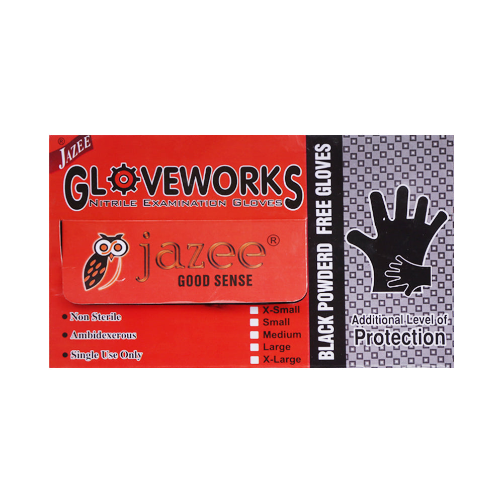 JAZEE NITRILE EXAMINATION GLOVES BOX 50 PCS