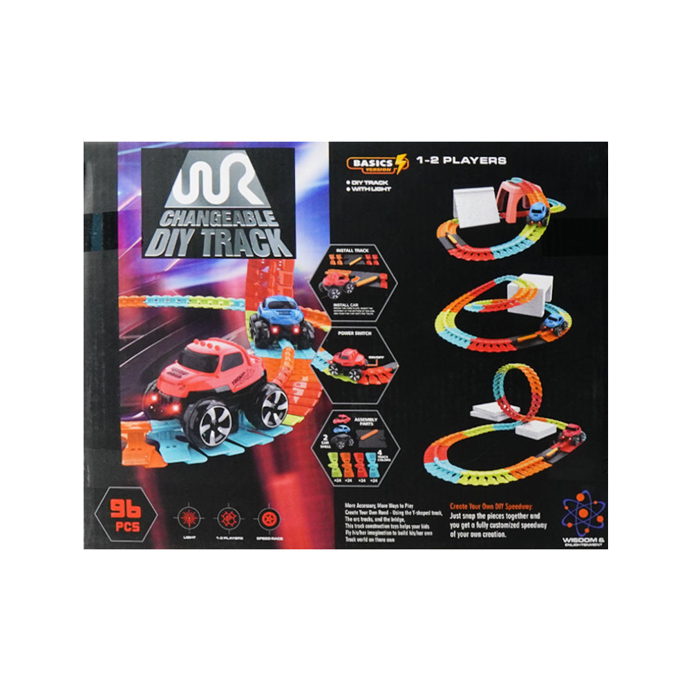 661-702 CHANGEABLE DIY CAR TRACK SET 96PC A.I