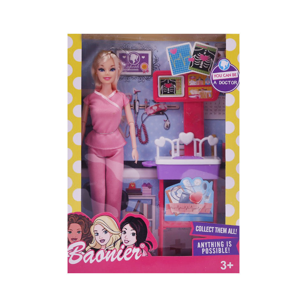 JJ8686-2 BAARIER DOCTOR DOLL SET