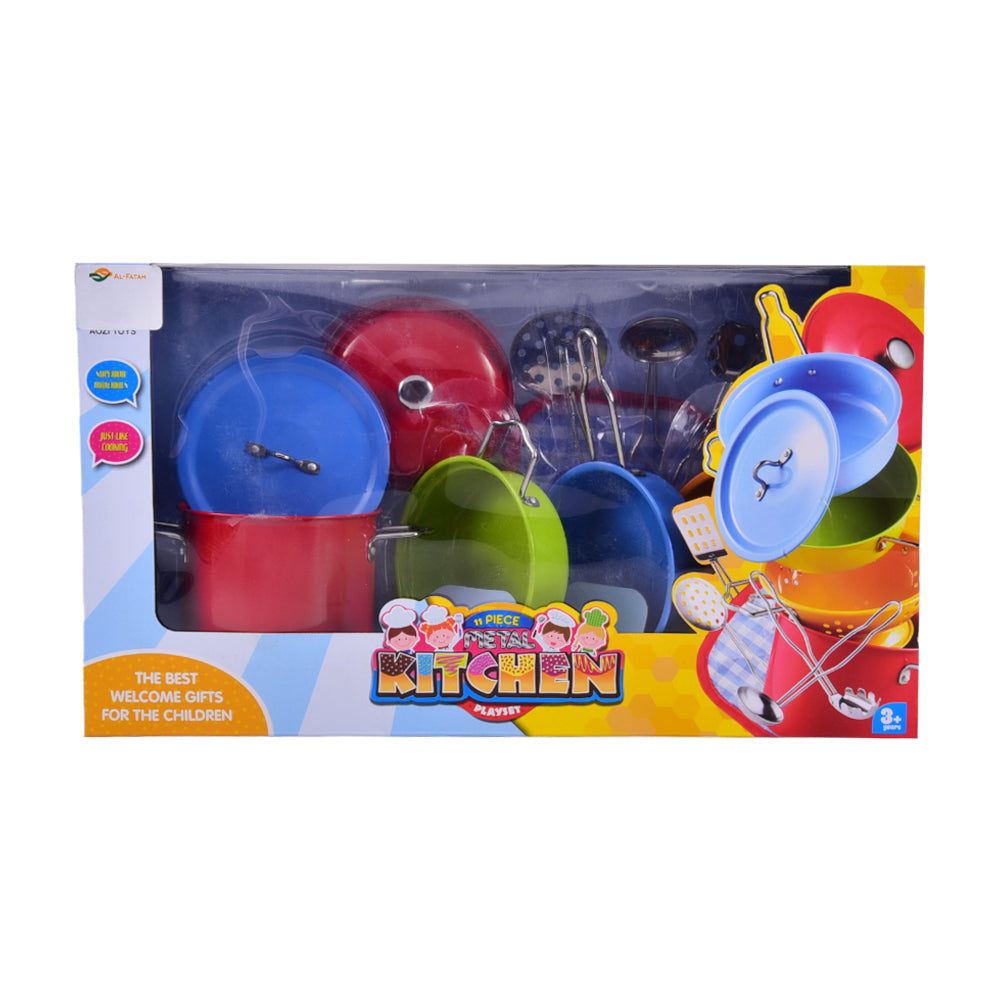 3815-5 METAL KITCHEN PLAY SET 11PC