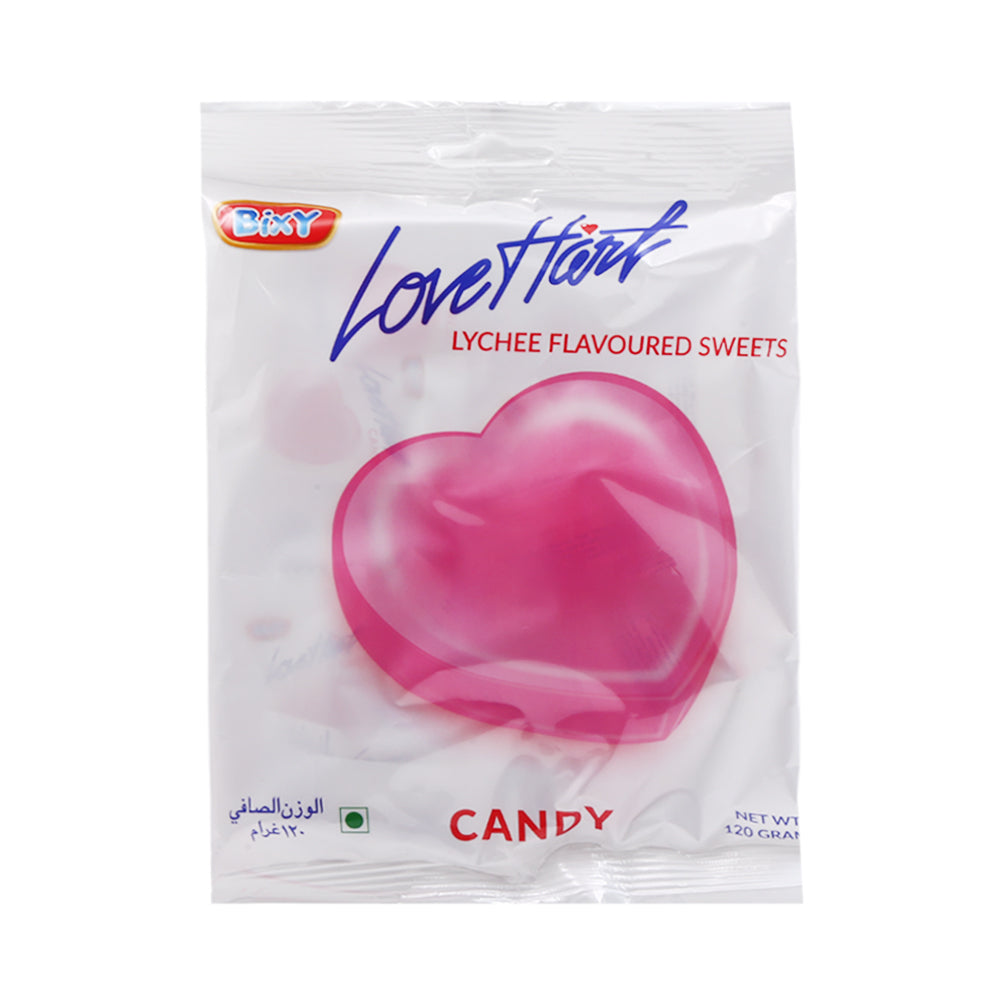 BIXY LOVE HEART LYCHEE 120 GM
