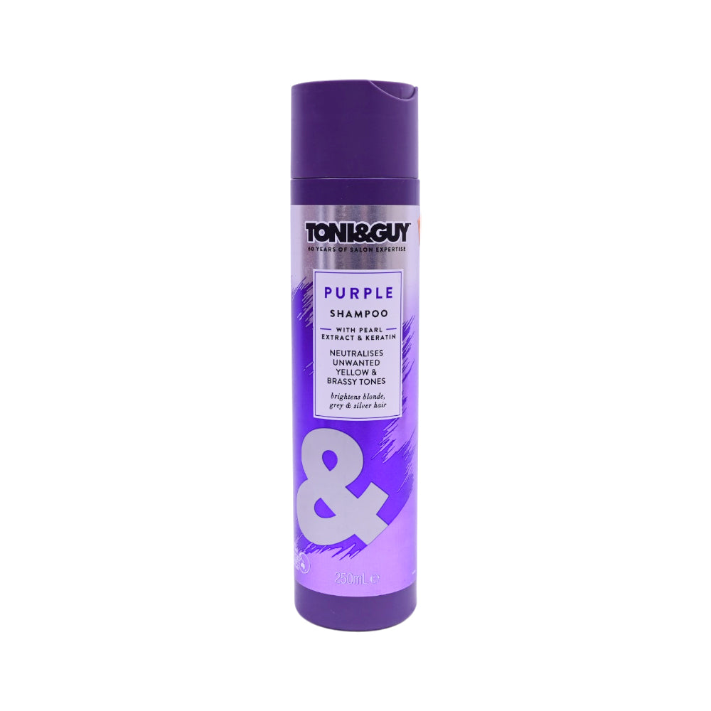 TONI & GUY PURPLE BRIGHTEN BLEACHED HAIR SHAMPOO 250ML