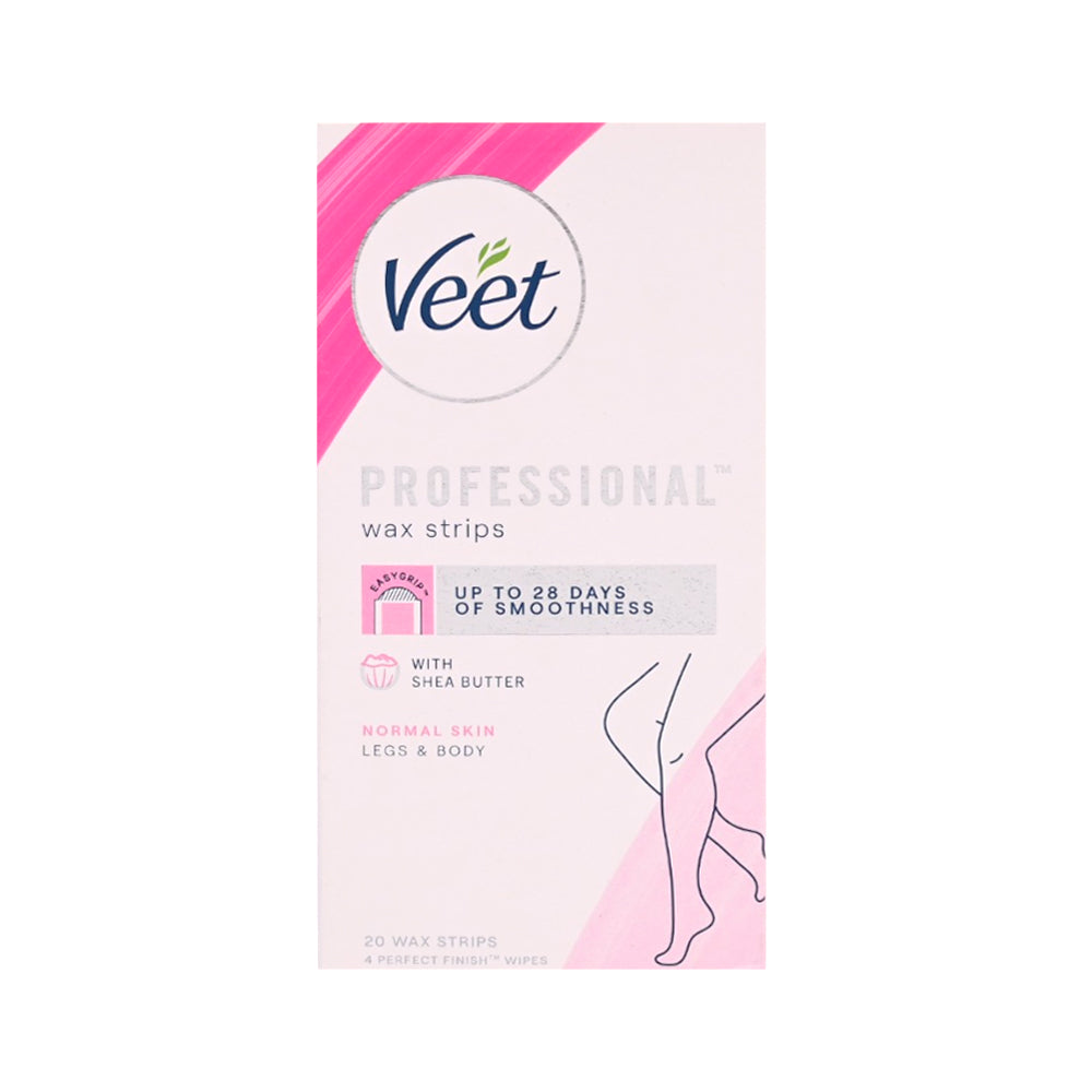 VEET SHEA BUTTER BODY WAX STRIPS 20PC NORMAL SKIN