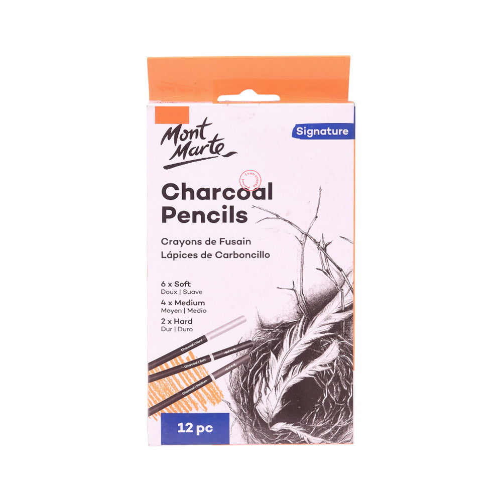 MPN0017 MM CHARCOAL PENCILS 12PCS