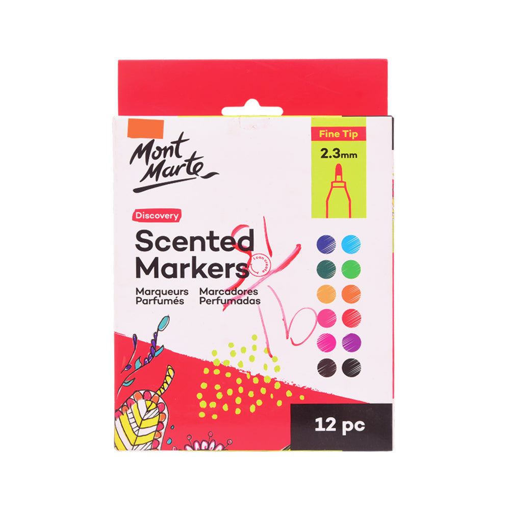 MMPM0014 MONT MARTE SCENTED MARKER 12PC