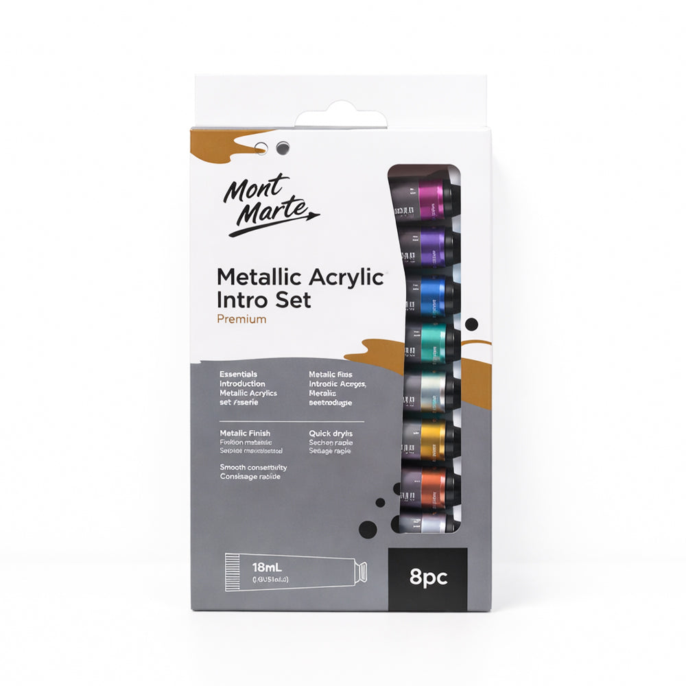 PMMT8181MM Metallic Acrylic Tube 8PCS
