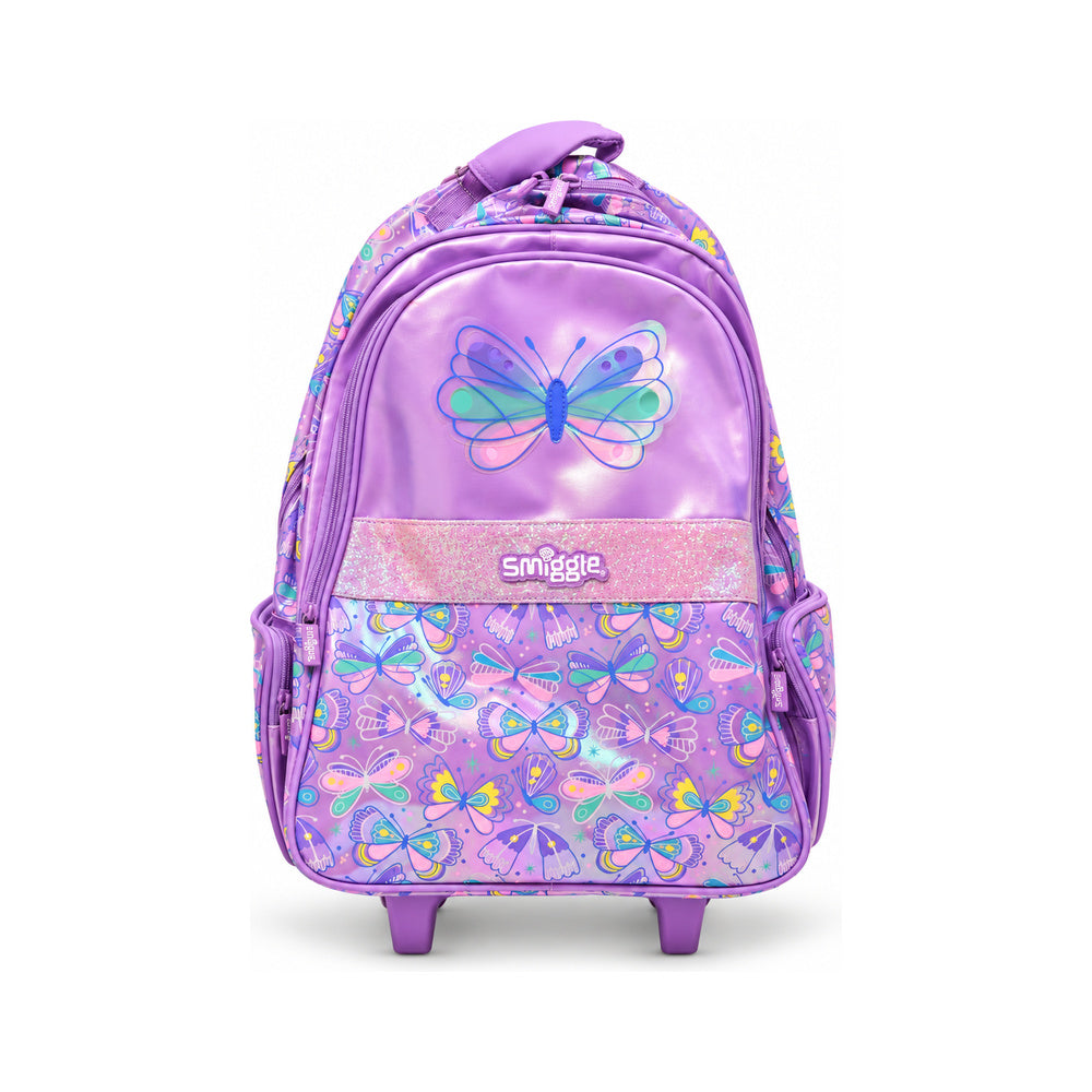 441167 SMIGGLE TROLLEY BAG BUTTERFLY 17INCH IR