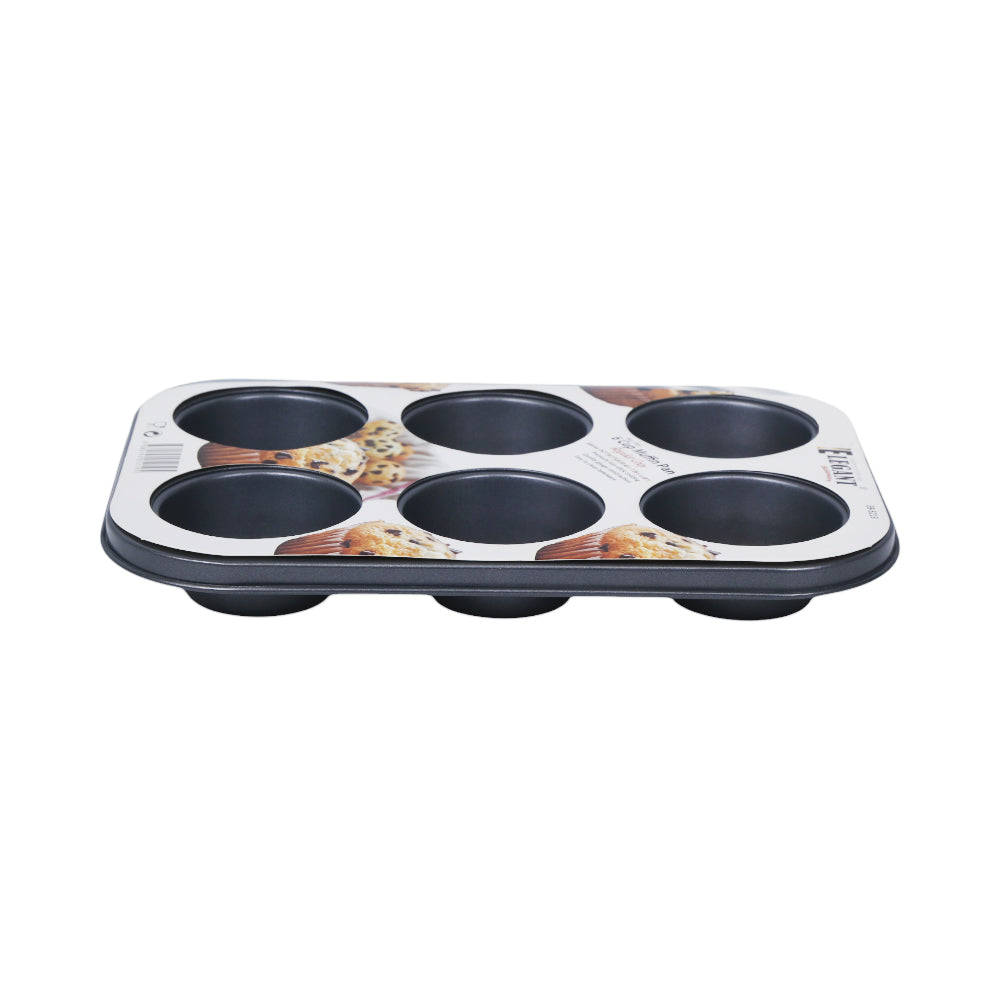 MUFFIN PAN 6 CUP ELEGANT EB5219