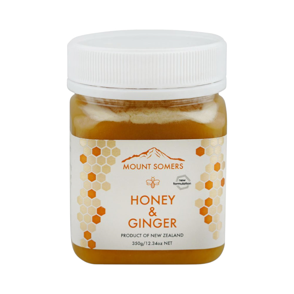 MOUNT SOMERS GINGER FLAVOUR HONEY 350 GM