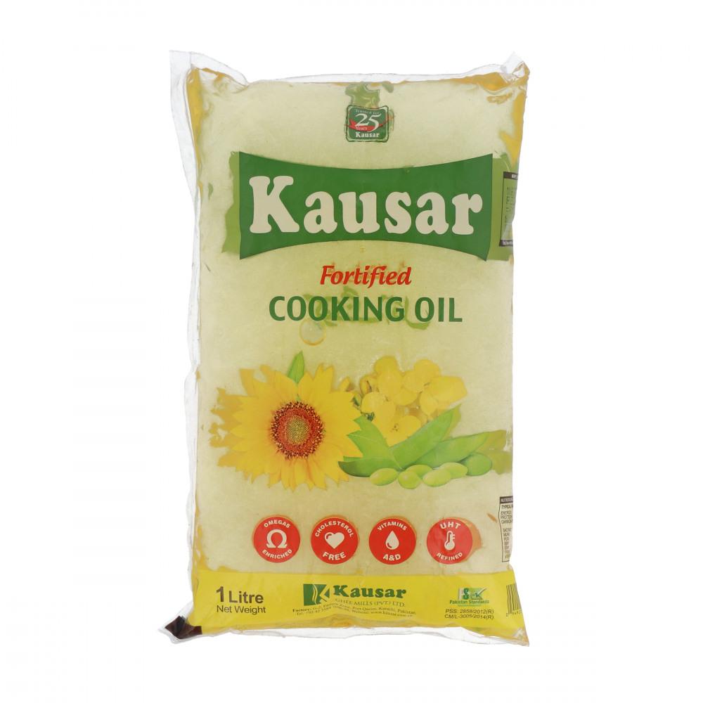 KAUSAR COOKING OIL POUCH 1 LTR