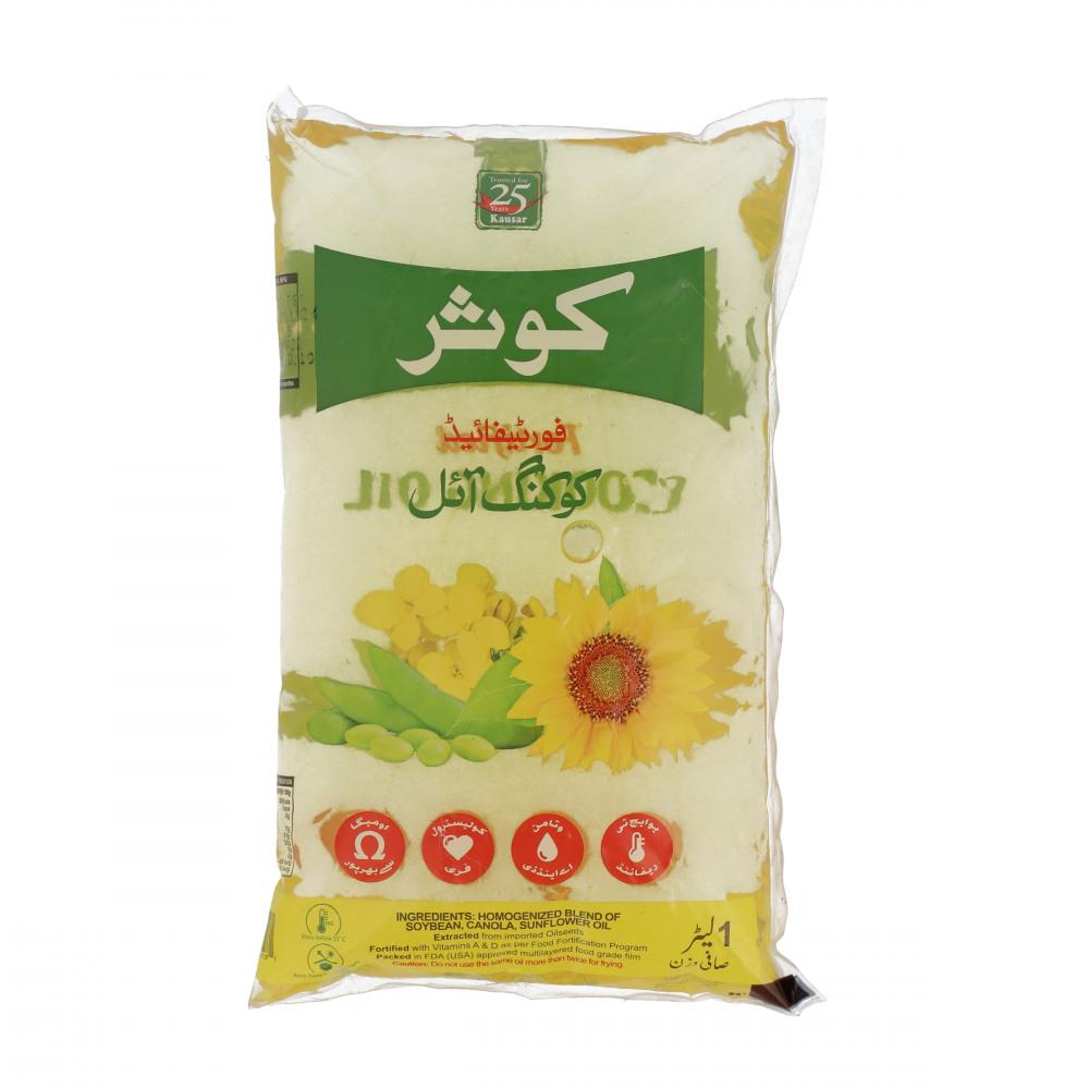 KAUSAR COOKING OIL POUCH 1 LTR