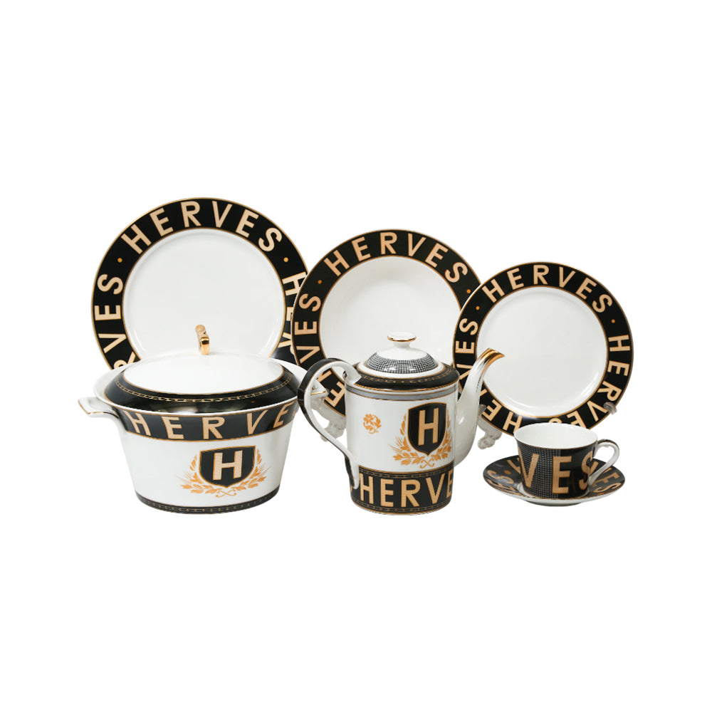 DINNER SET 85PC ROYAL BISTRO 85-677BB BASIC