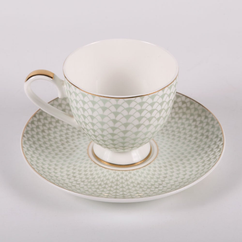 CUP & SAUCER SET ROYAL BISTRO 12PC 12-SO1-901G