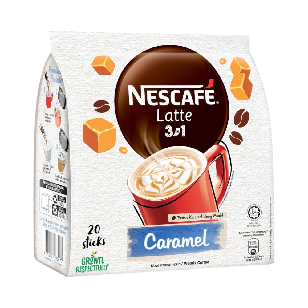 NESCAFE COFFEE LATTE CARAMEL 3 IN 1 25 GM