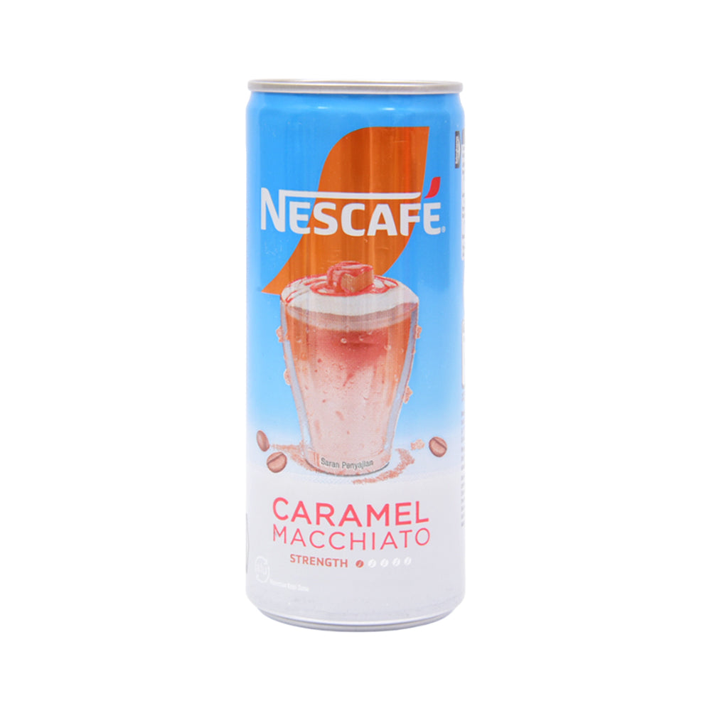 NESCAFE COFFEE DRINK CARAMEL MACCHIATO TIN 220ML