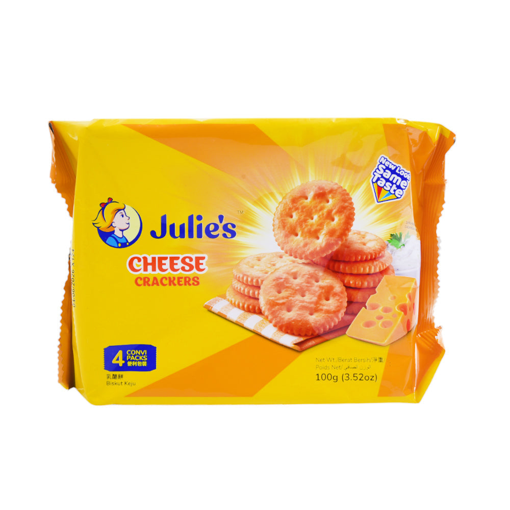 JULIES CHEESE CRACKERS BISCUITS 100 GM