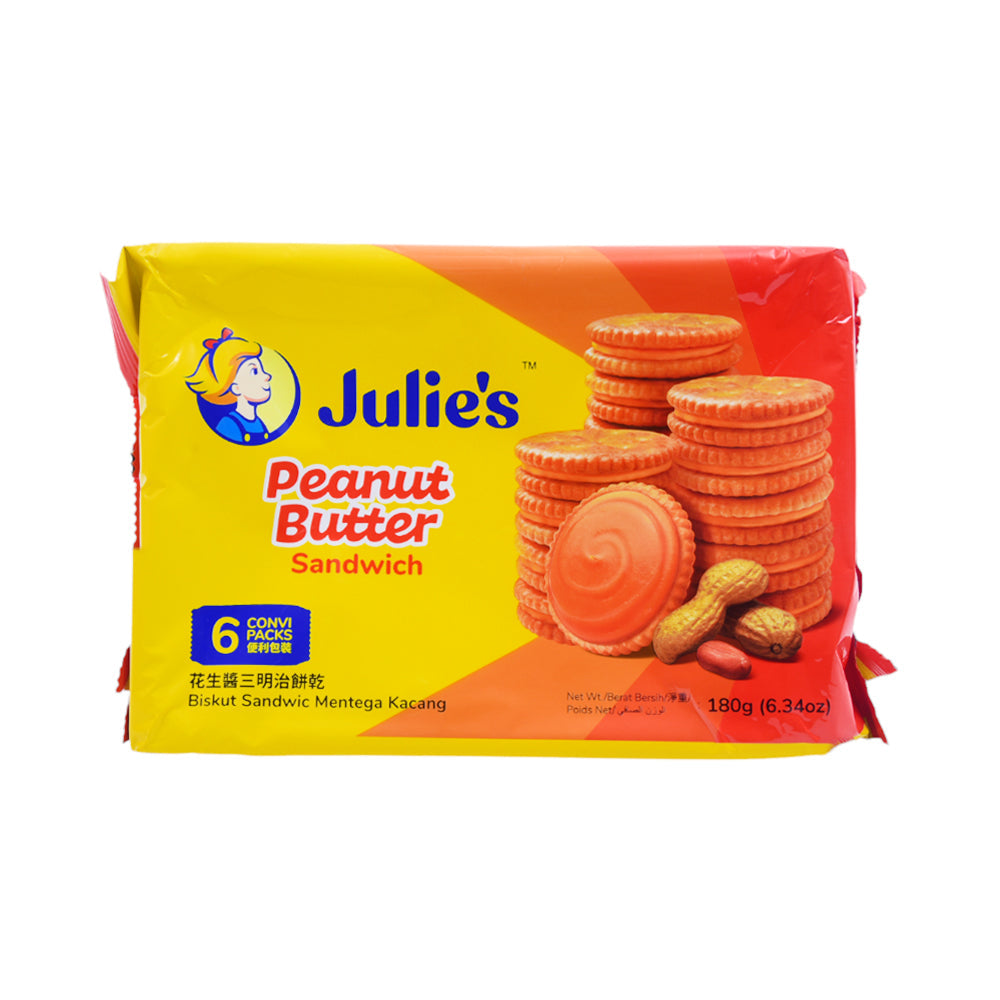 JULIES PEANUT BUTTER SANDWICH BISCUITS 180 GM
