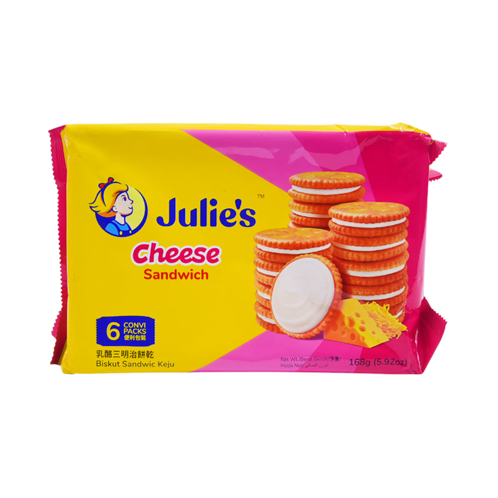 JULIES CHEESE SANDWICH BISCUITS 168 GM