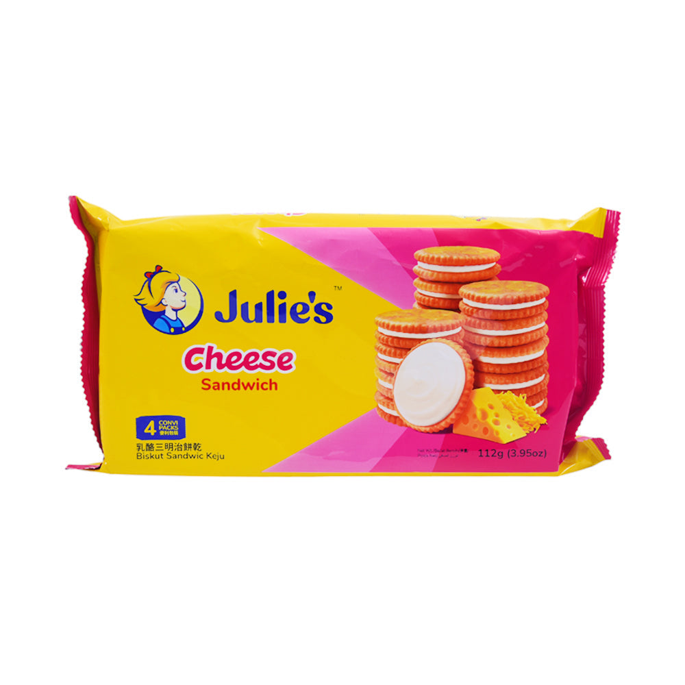 JULIES CHEESE SANDWICH BISCUITS 112 GM