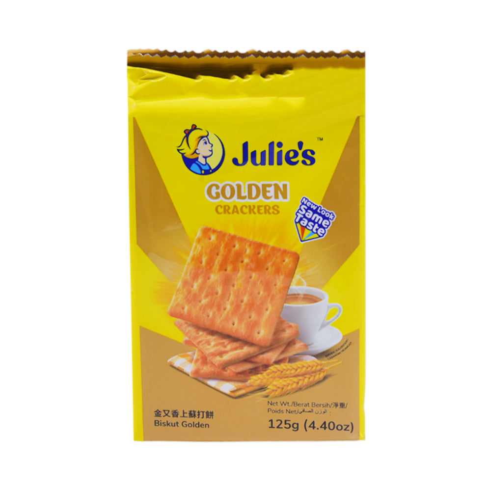JULIES GOLDEN CRACKERS BISCUITS 125 GM