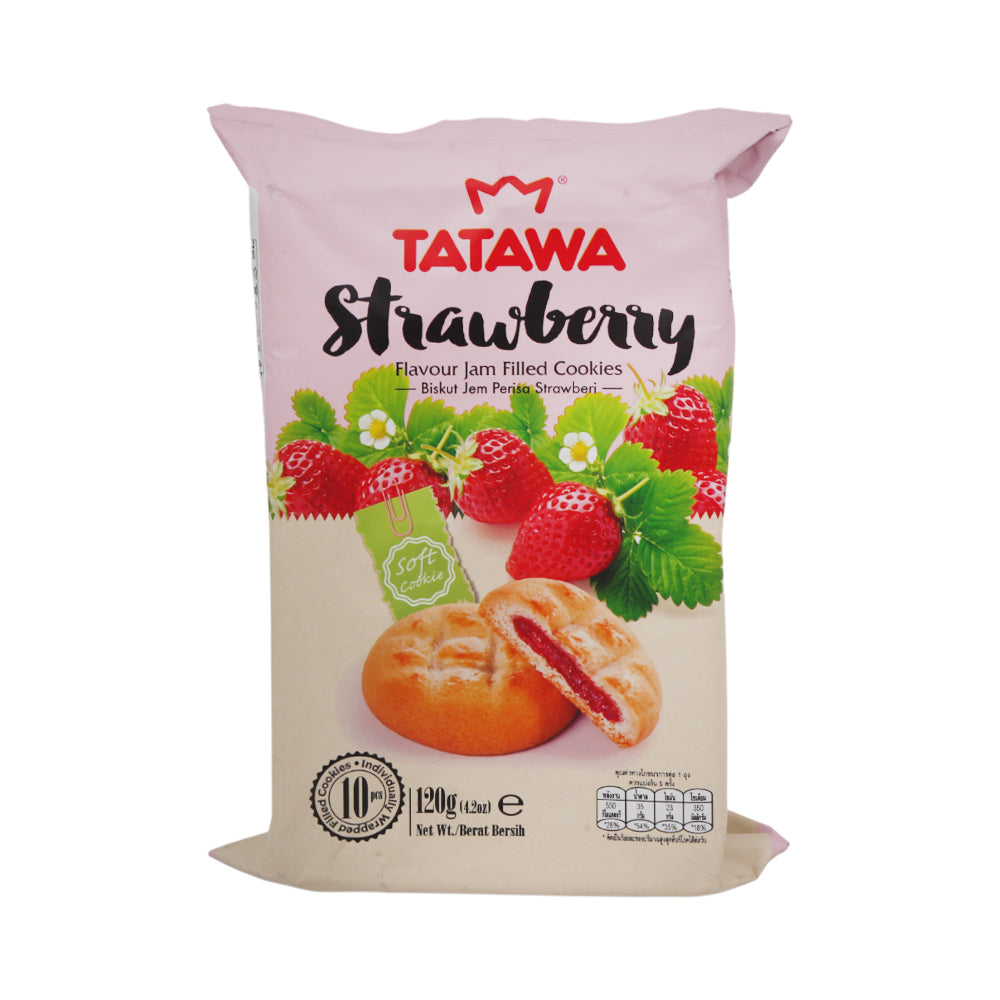 TATAWA COOKIE STRAWBERRY JAM FILLED 120 GM