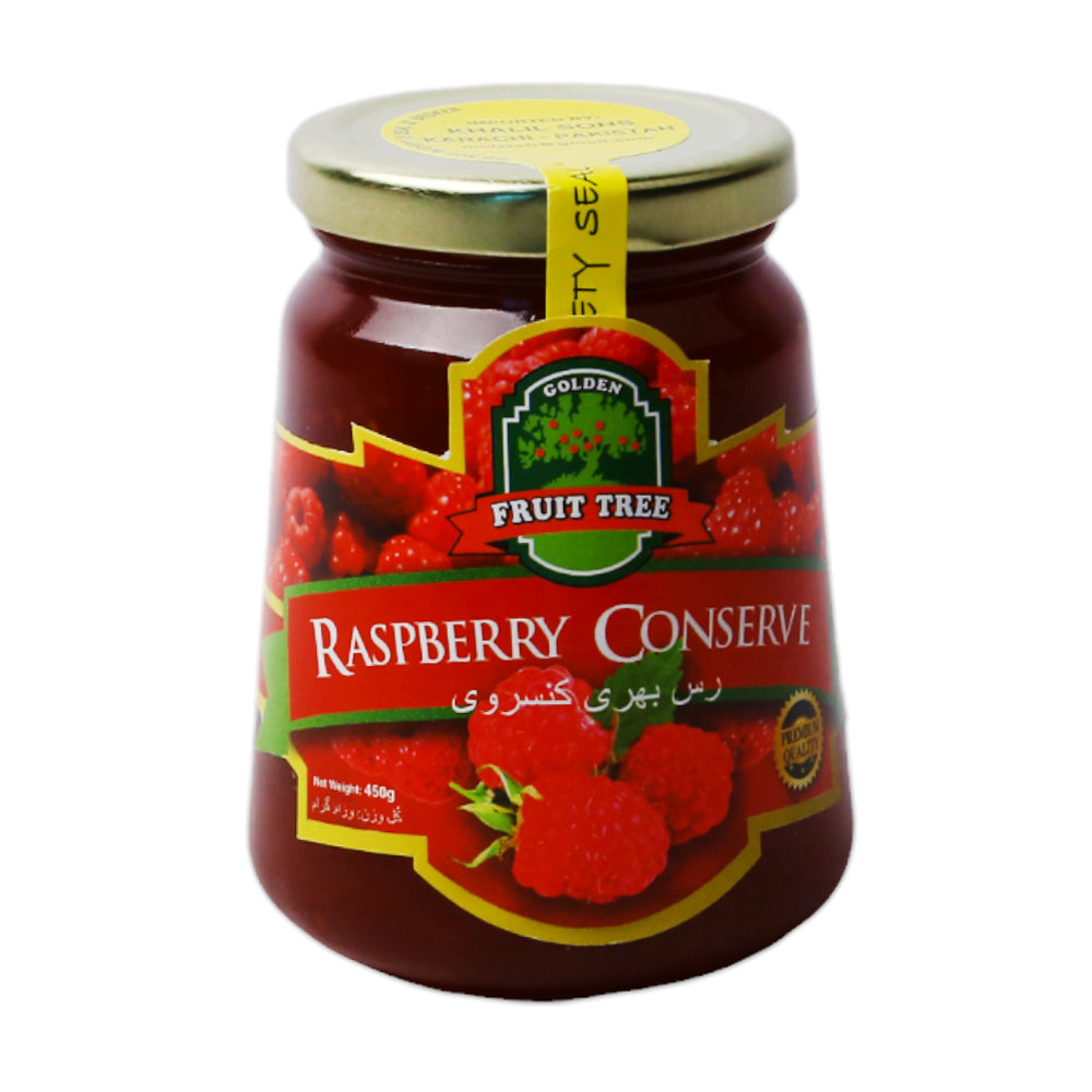 FRUIT TREE JAM RASPBERRY CONSERVE 450 GM