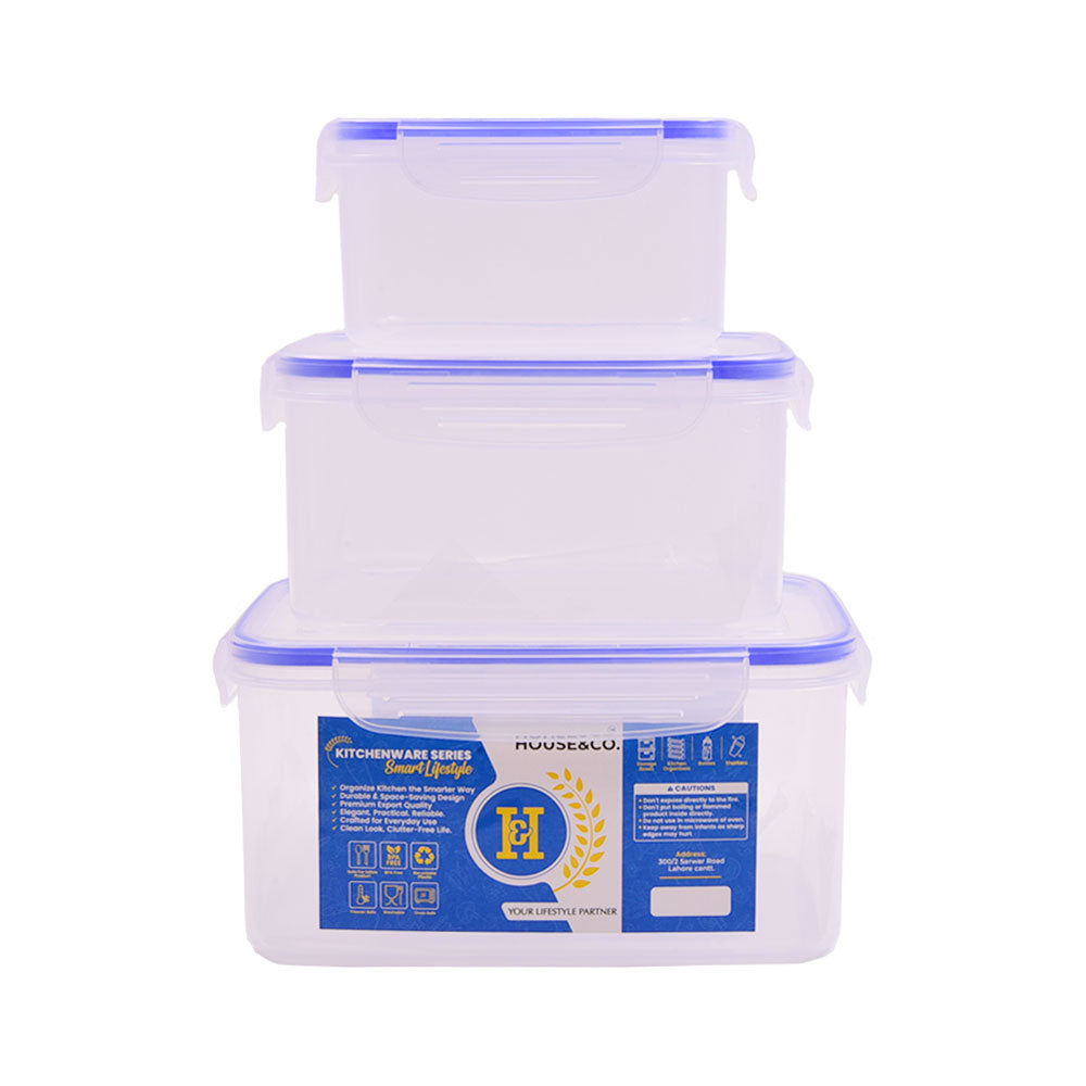 HOUSE & CO FOOD CONTAINER SET (775 1700 3100 ML)