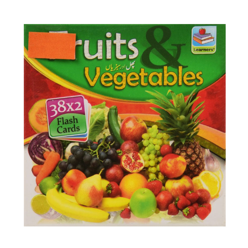 2399 LEARNERS FLASH CARD FRUITS & VEGETABLES