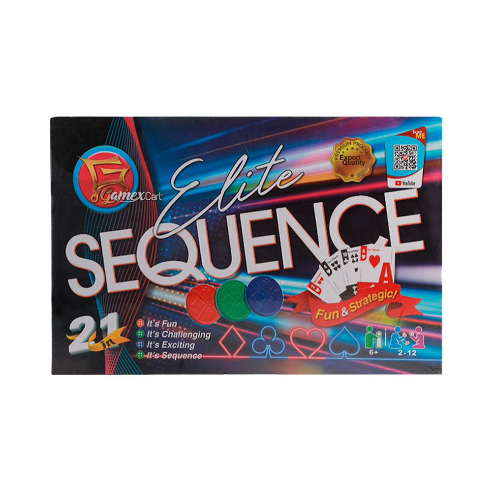 7402 GAMEXCART ELITE SEQUENCE BOARD GAME 2IN1
