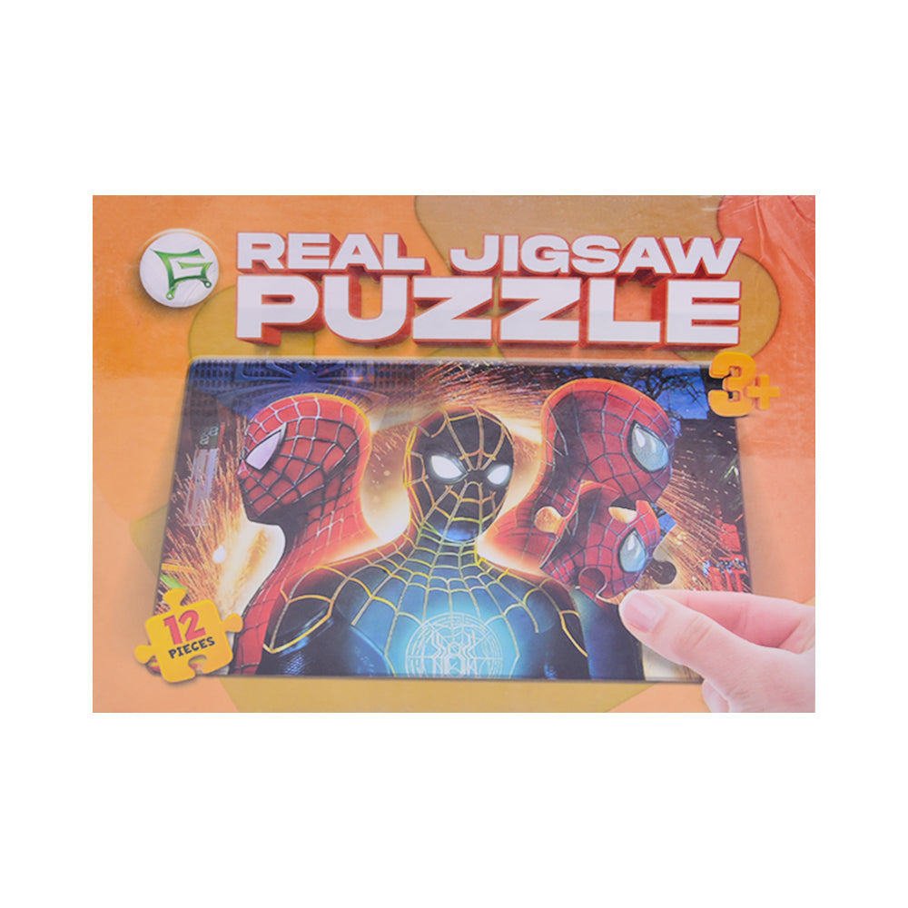 8904 JR.LEARNERS REAL JIGSAW PUZZLE SPIDERMAN 12PC