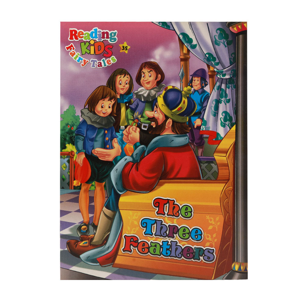 2602-E35 READING KIDS STORY BOOK THE THREE FEATHERS