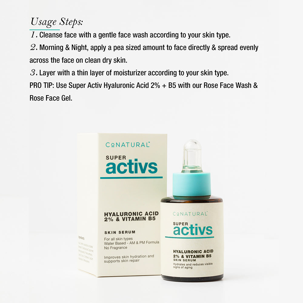 CO NATURAL HYALURONIC ACID AND VITAMIN B5 SERUM