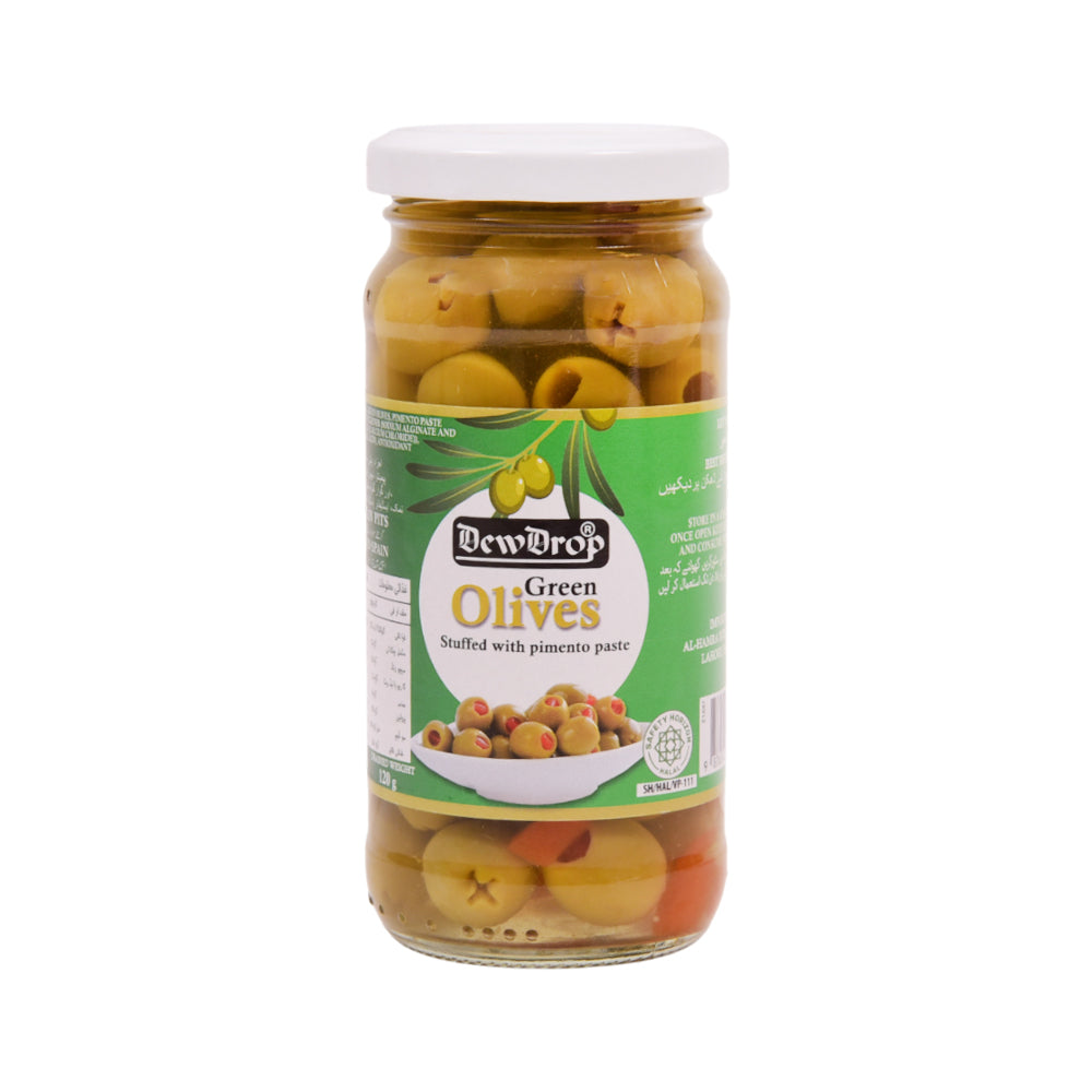DEW DROP OLIVES GREEN STUFFED 230 GM