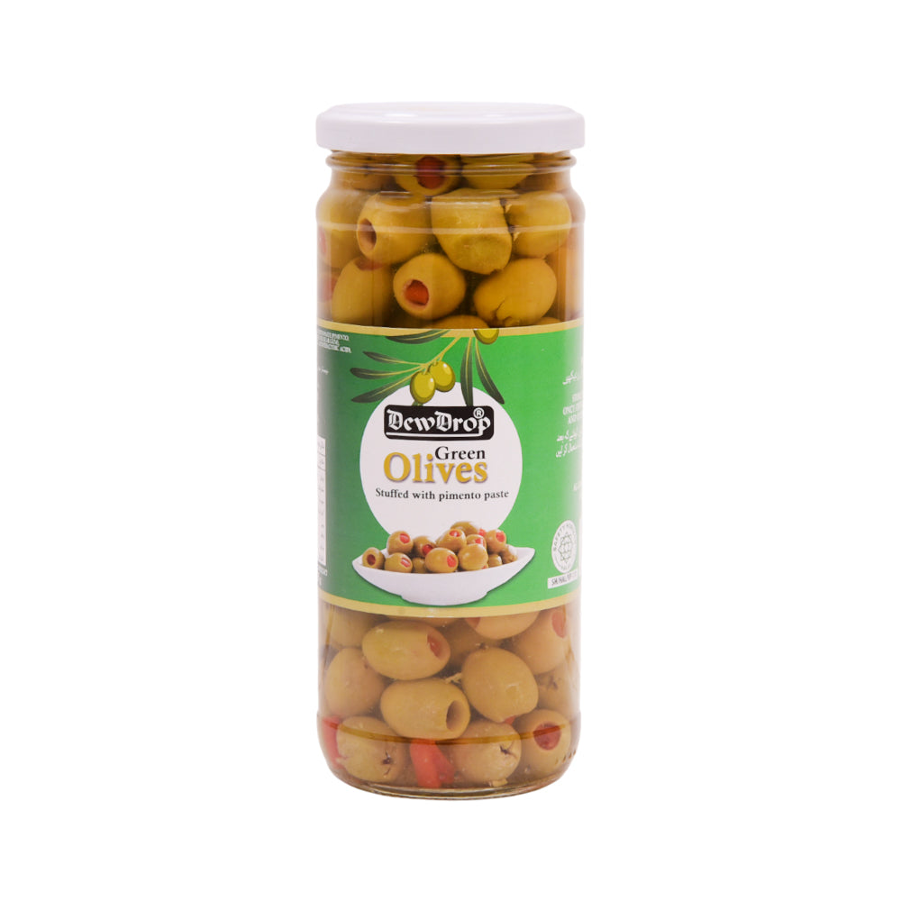 DEW DROP OLIVES GREEN STUFFED 440 GM