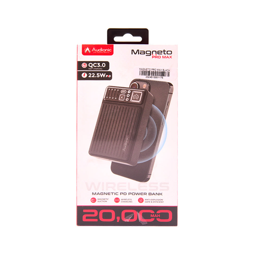 AUDIONIC POWERBANK MAGNETO PRO MAX BLACK 20000 MAH