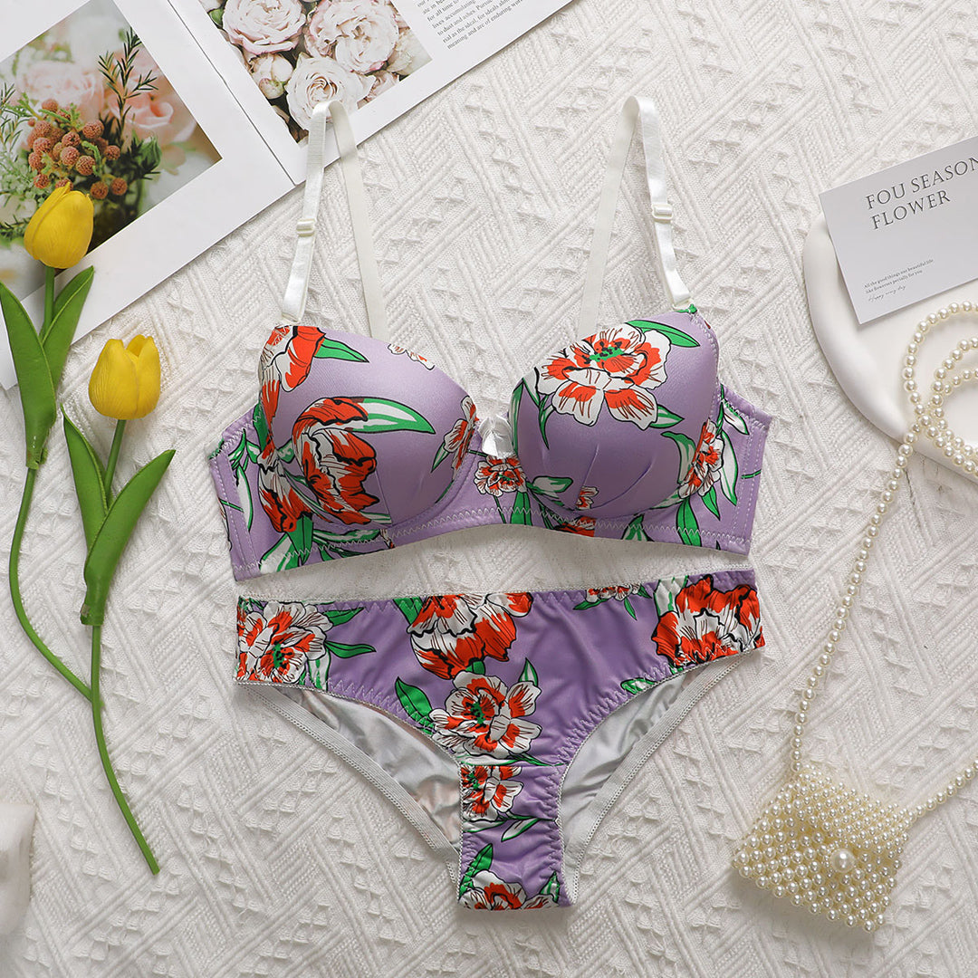 BELLEZA PRINTED PADDED BRA SET A2138