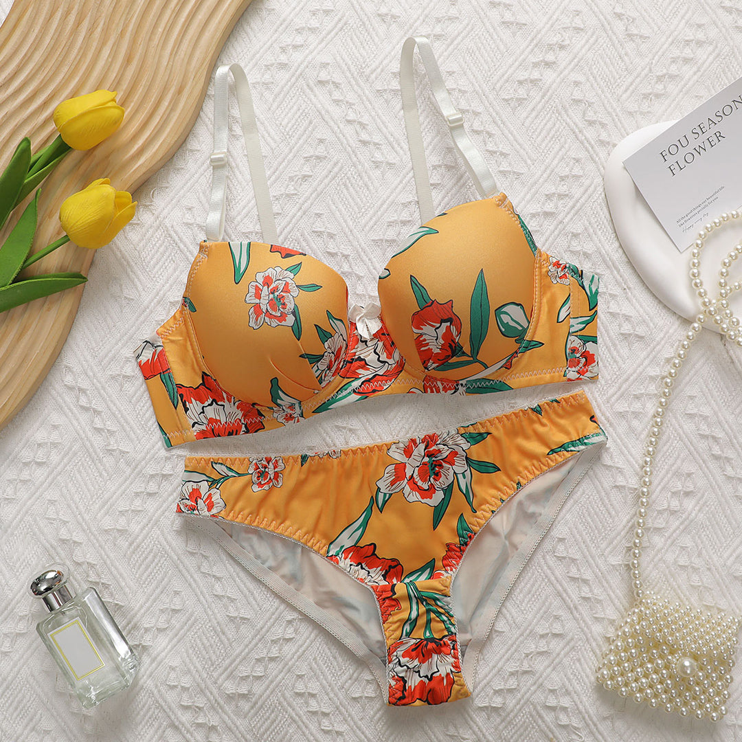 BELLEZA PRINTED PADDED BRA SET A2138