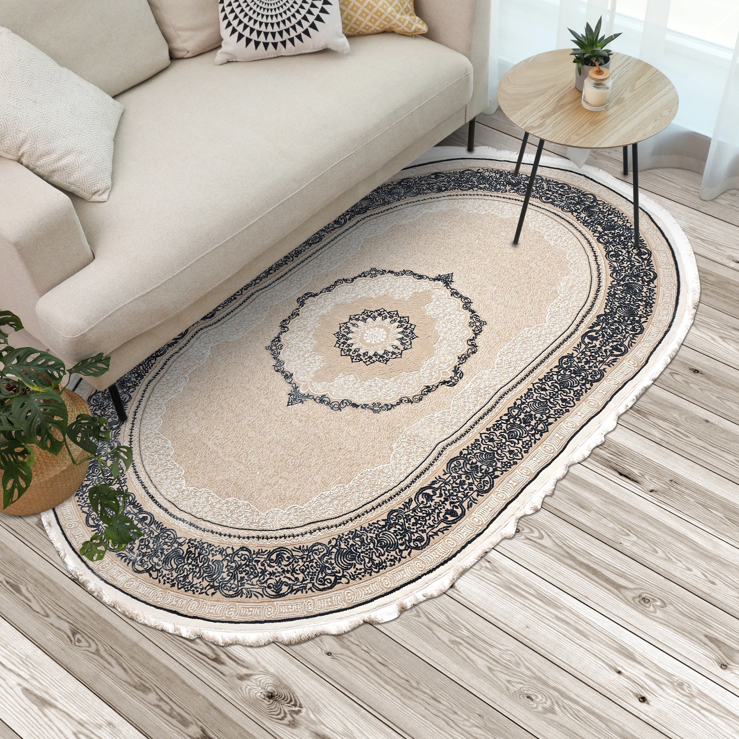 Turkish Extreme Oval Rug 5X8 Ft