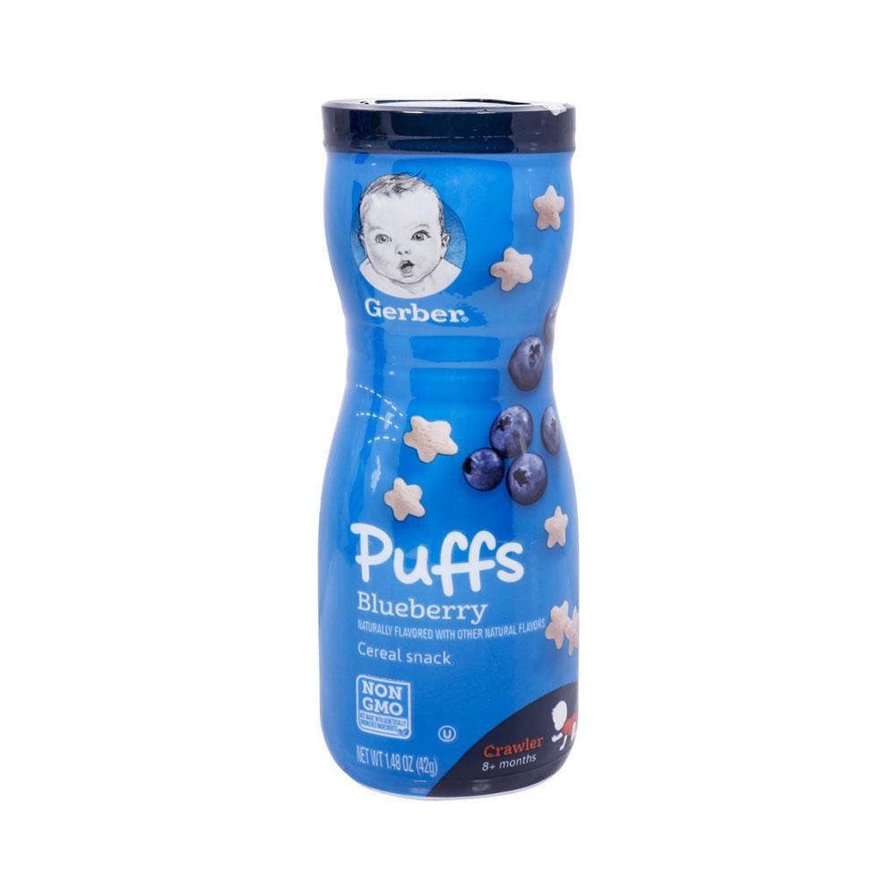 GERBER PUFFS CEREAL SNACK BLUEBERRY 42 GM