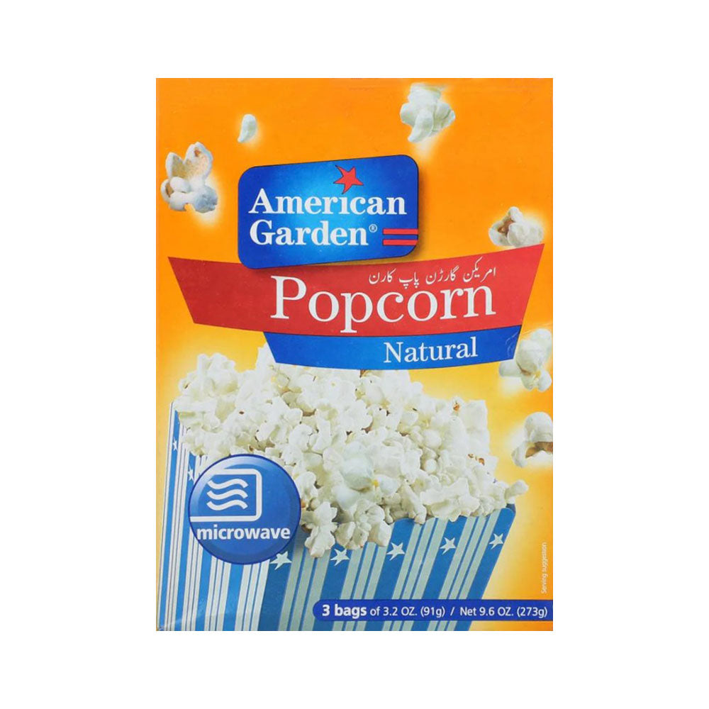 AMERICAN GARDEN POP CORN NATURAL 273 GM