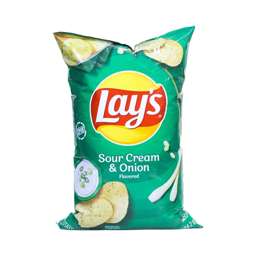 LAYS CHIPS SOUR CREAM AND ONION 184 GM