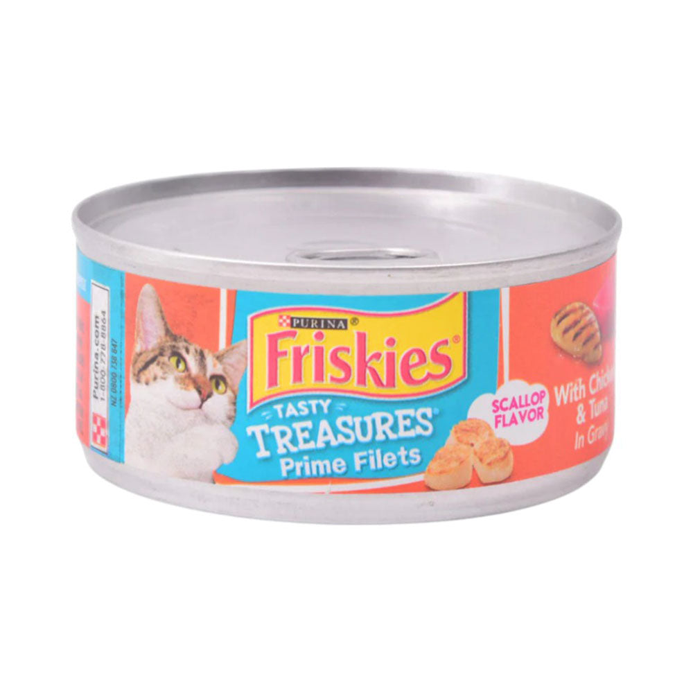 PURINA FRISKIES CAT FOOD WITH CHICKEN TUNA CHEESE 156 GM