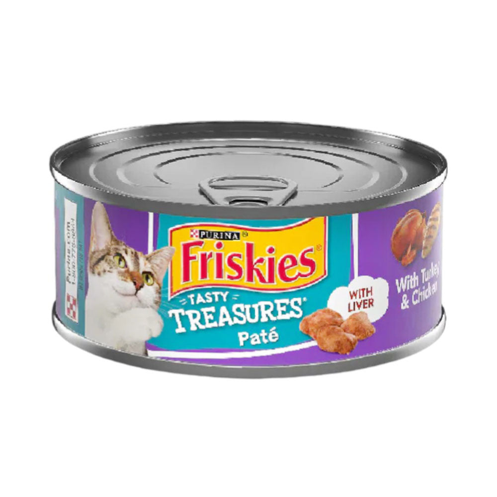 PURINA FRISKIES CAT FOOD TURKEY CHICKEN WITH LIVER 156 GM