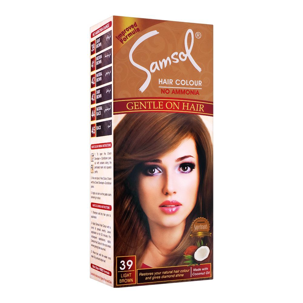 SAMSOL HAIR COLOR LIGHT BROWN NO39