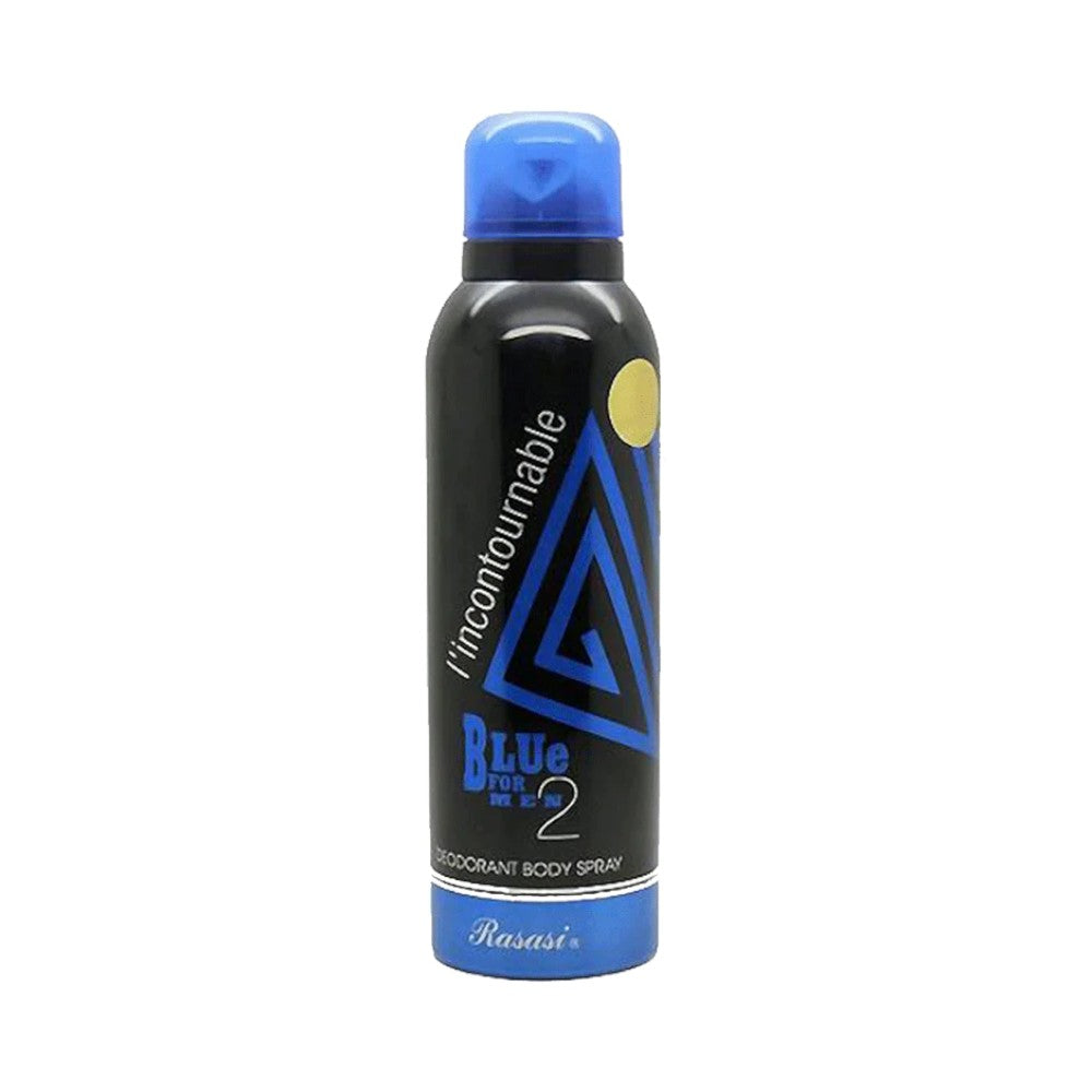 RASASI DEODORANT BLUE FOR MEN 2 INCONTOURNABLE 200 ML