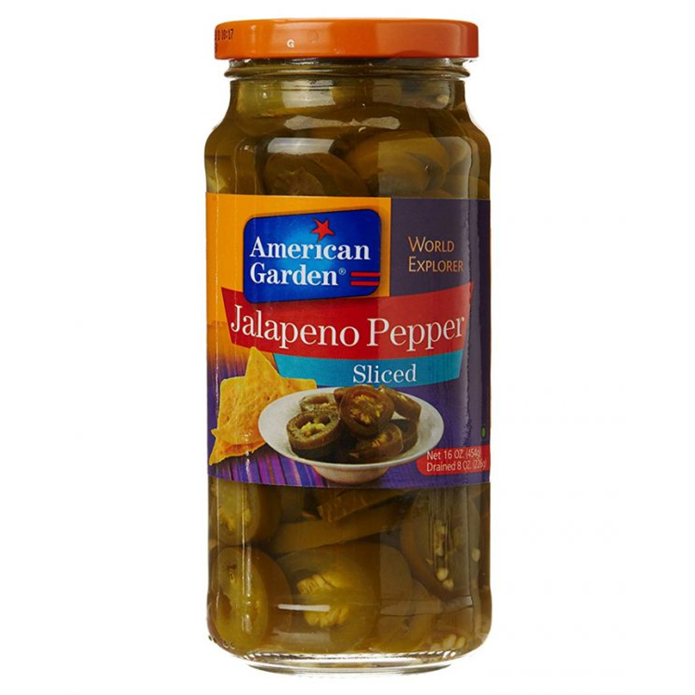 AMERICAN GARDEN JALAPENO PEPPERS SLICED 454 GM