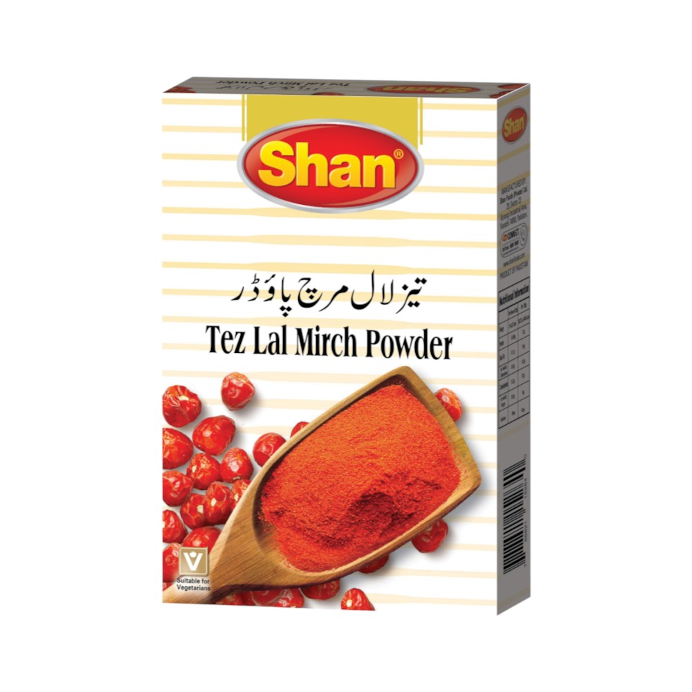 SHAN TEZ LAL MIRCH POWDER 90 GM