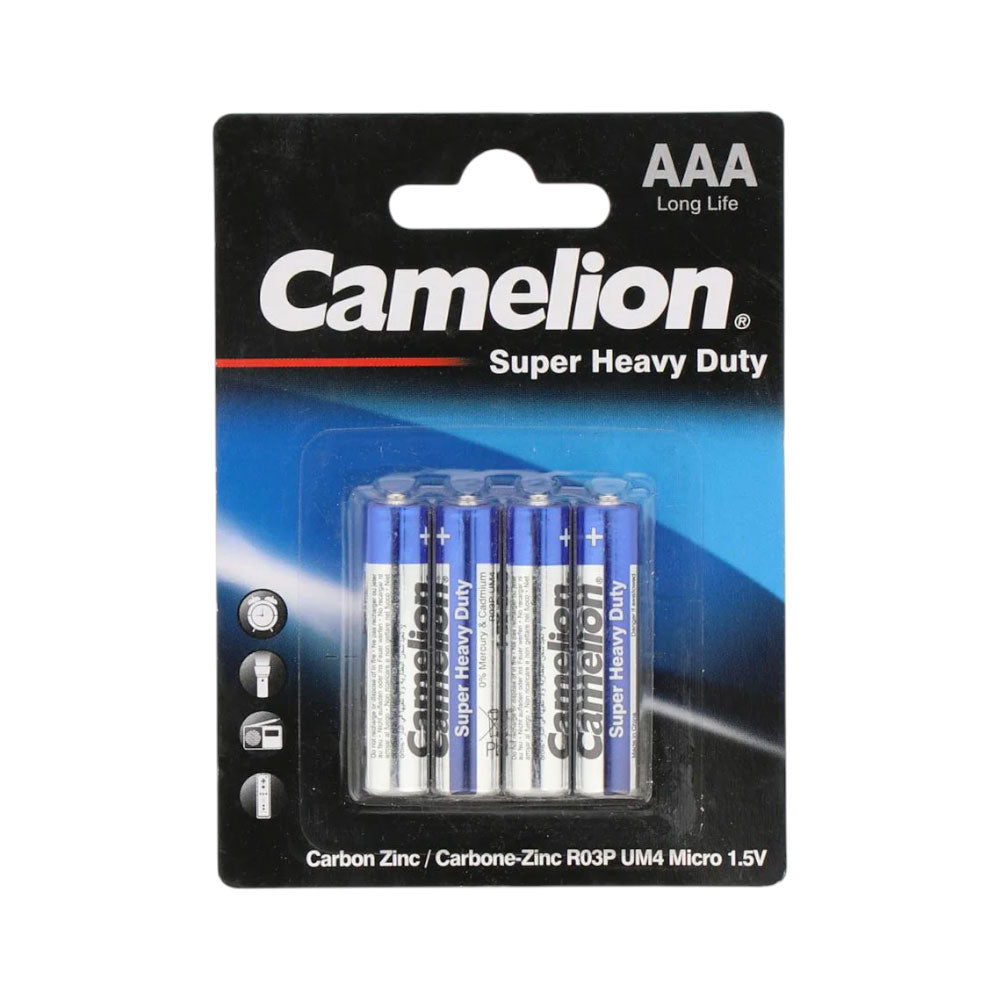 CAMELION SUPER HEAVY DUTY CELL 1.5 V AAA4 PC