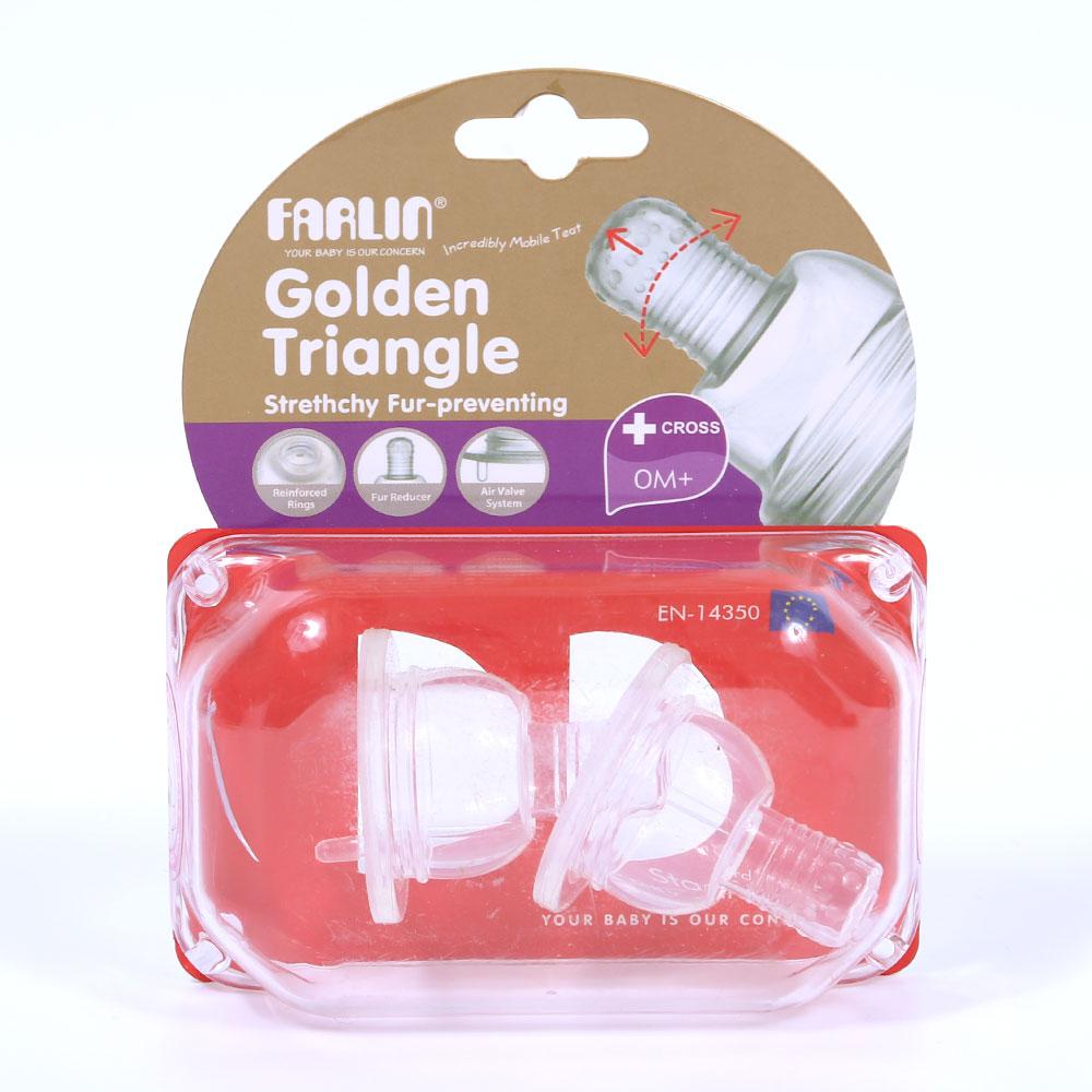 FARLIN TRIANGLE NIPPLE GOLDEN CROSS CUT 0M+ T-3-X