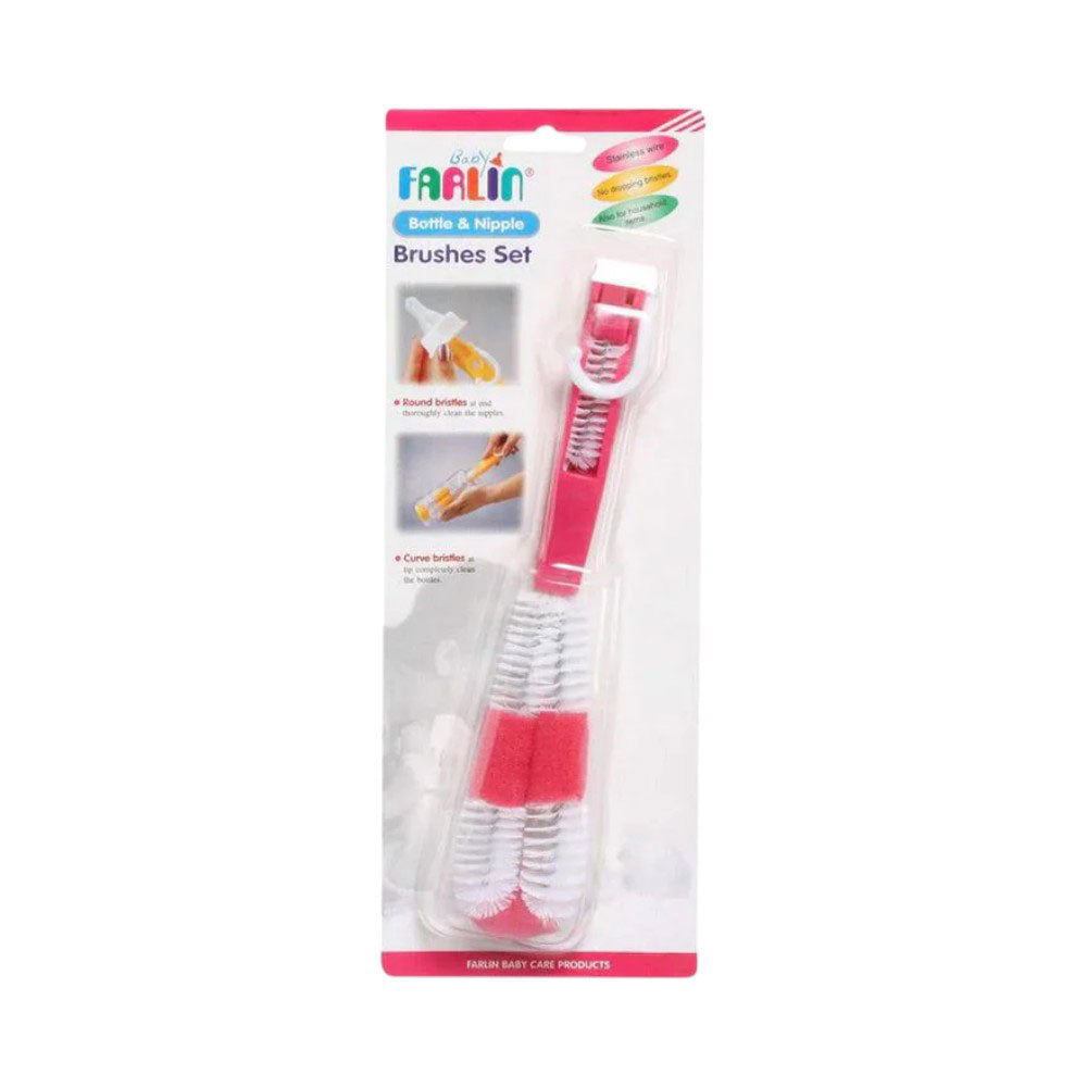 FARLIN BABY BOTTLE & NIPPLE BRUSHES BF-257
